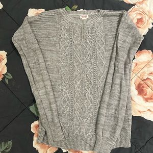 Mossimo Grey Knit Sweater S